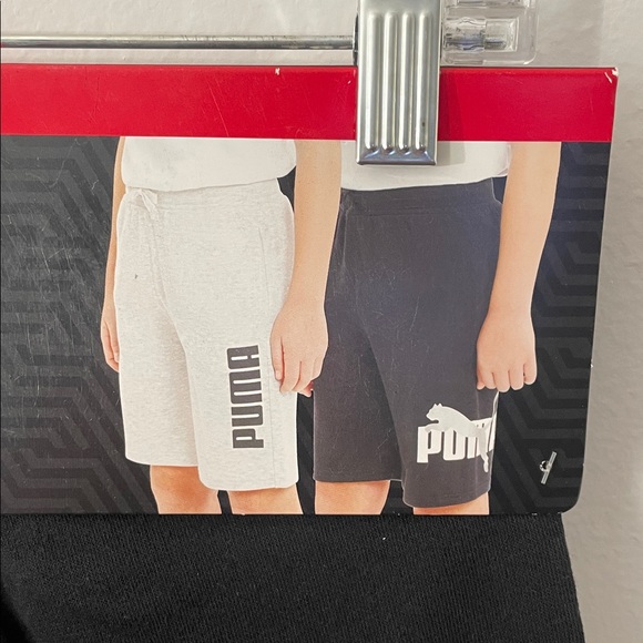 PUMA Short Youth 2 Pack All-Day Comfort Boys Black/Gray Size M-10/12 /Z5 - Picture 4 of 12